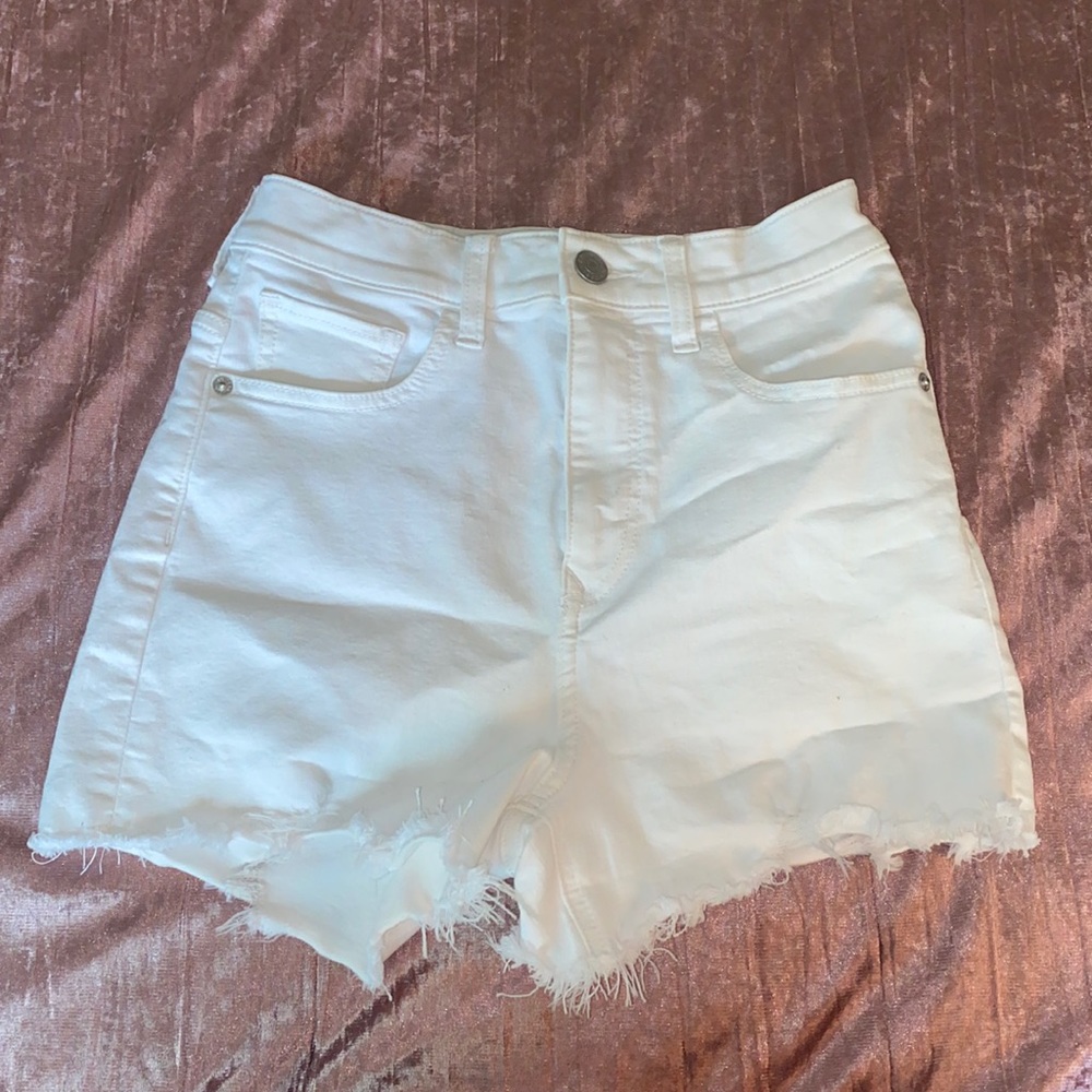 Express shortie high rise shorts